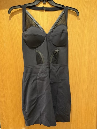 Black bodycon dress - dress, mesh