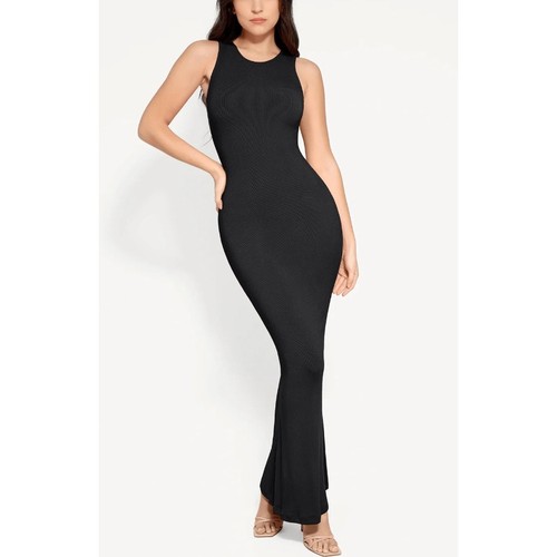 Popilush black ribbed - black,